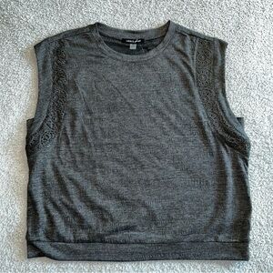 Cable & Gauge Charcoal Sleeveless Muscle Tee